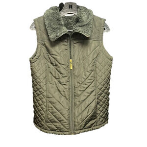 D&CO- hunter green lined vest